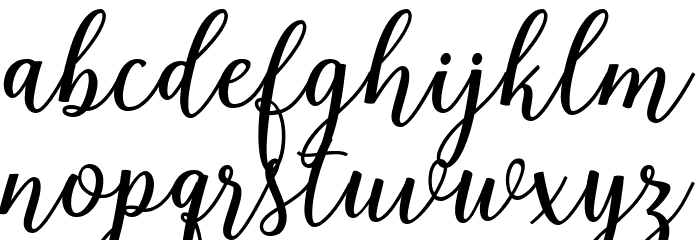 BellaRiosa Font LOWERCASE