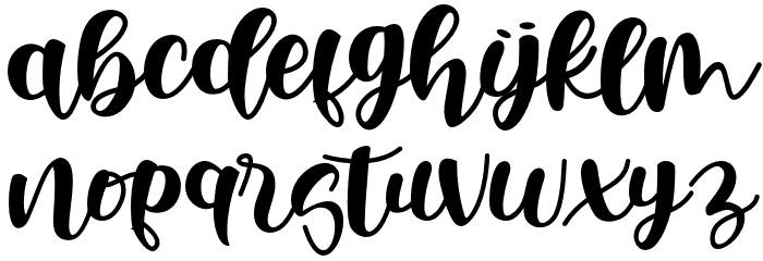 BellaSafira Font LOWERCASE