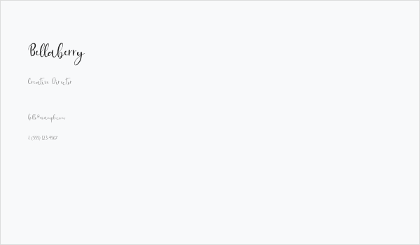 Bellaberry Business Card