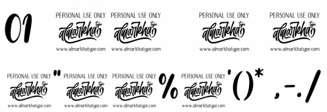 Bellachia Font OTHER CHARS