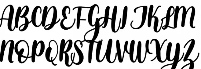 Bellachia Schriftart Groß