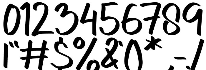 Bellacy Bella Font OTHER CHARS