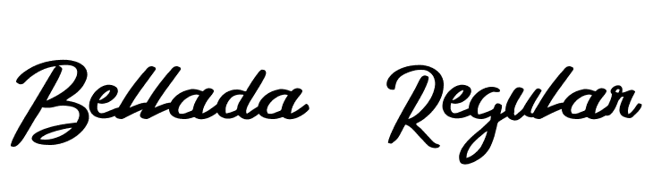 Bellada  Regular  フリーフォントのダウンロード