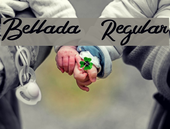 Bellada Regular Font examples