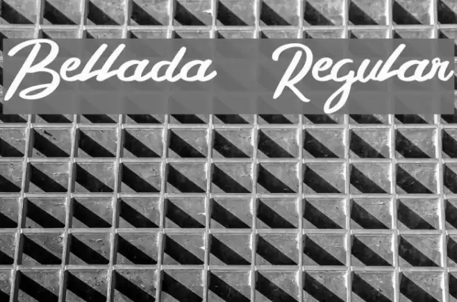 Bellada  Regular Font examples