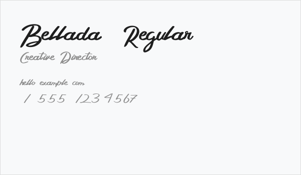 Bellada  Regular Business Card
