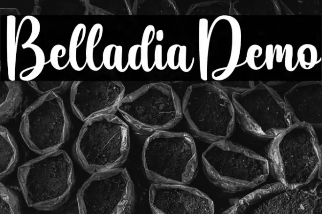Belladia-Demo Font examples