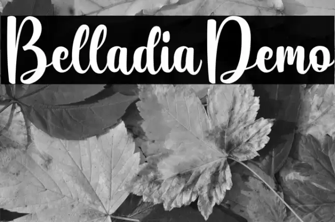 Belladia-Demo Font examples