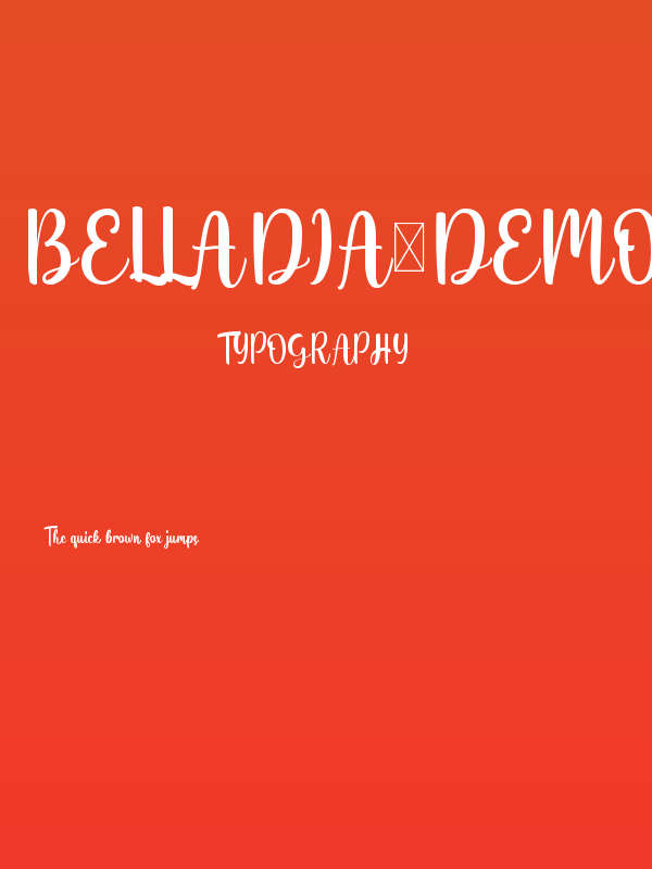 Belladia-Demo Poster