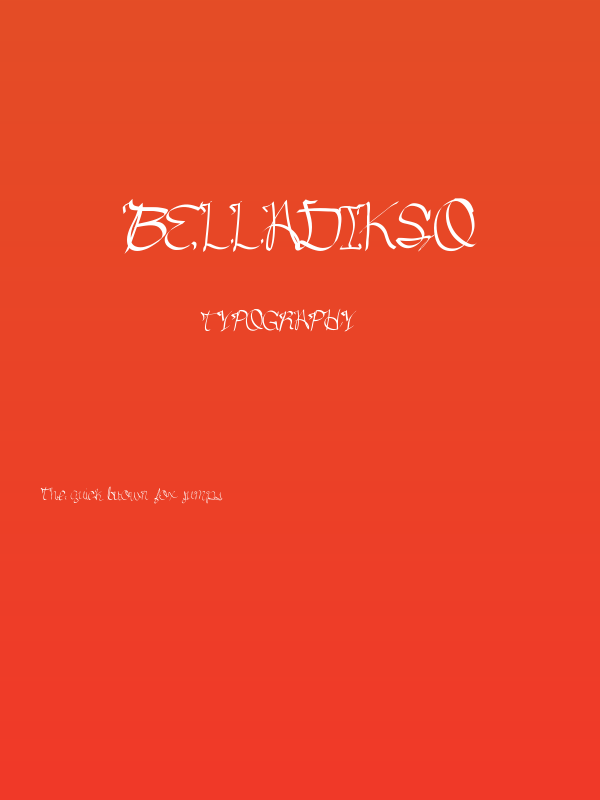 Belladikso Poster