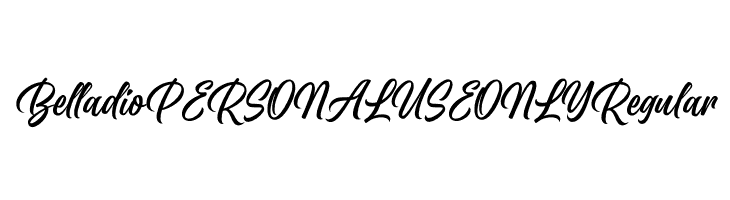 Belladio PERSONAL USE ONLY Regular  免费字体下载