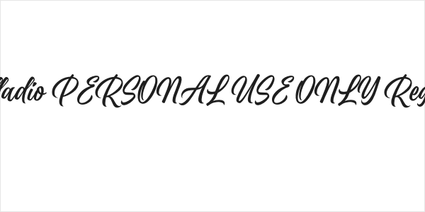 Belladio PERSONAL USE ONLY Regular Logo