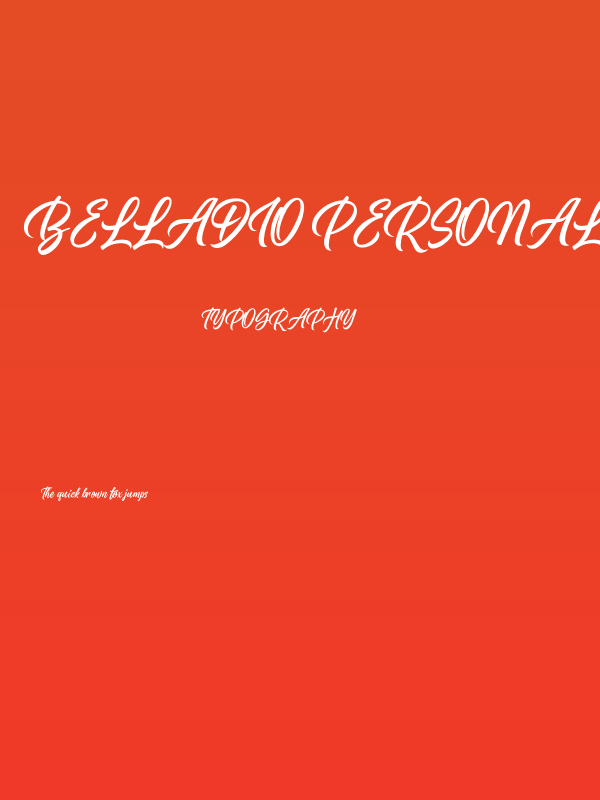 Belladio PERSONAL USE ONLY Regular Poster