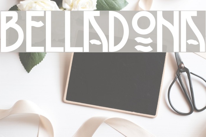 Belladona Font examples
