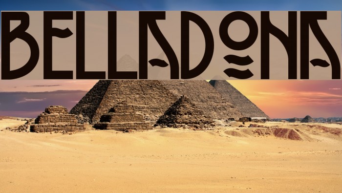 Belladona Font examples