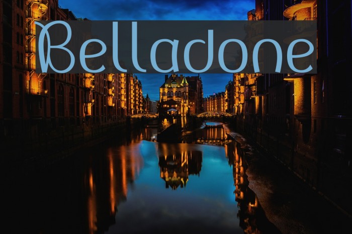 Belladone Font examples