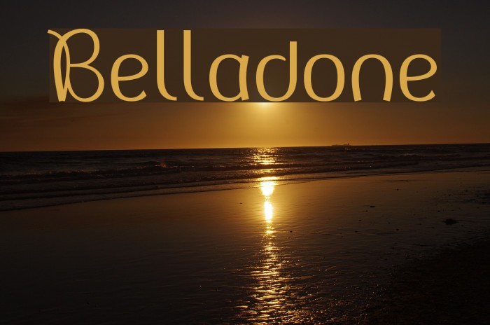 Belladone Font examples