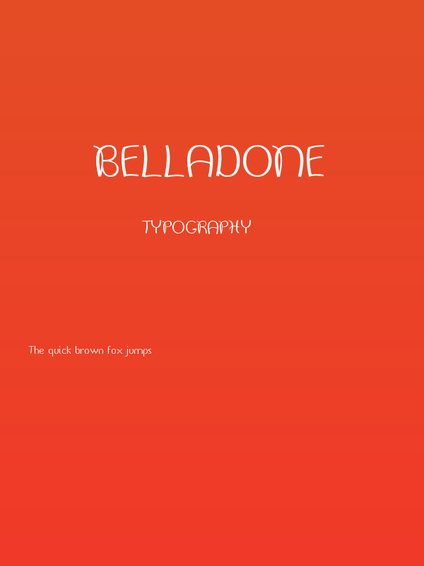 Belladone Poster