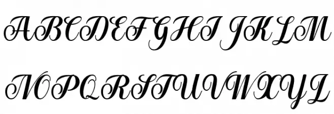 BellagiaScript Schriftart Groß