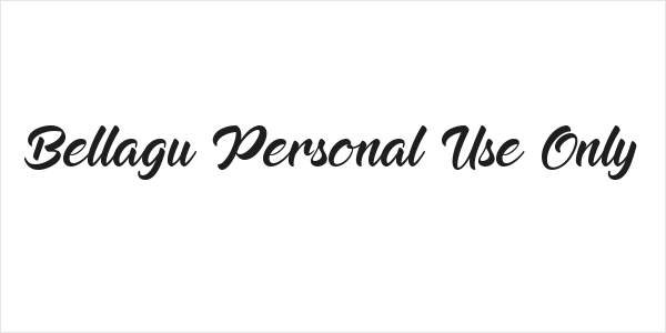 Bellagu Personal Use Only Logo