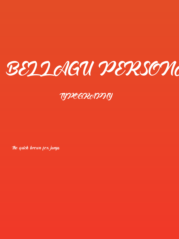 Bellagu Personal Use Only Poster