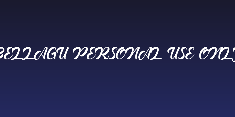 Bellagu Personal Use Only Social Header