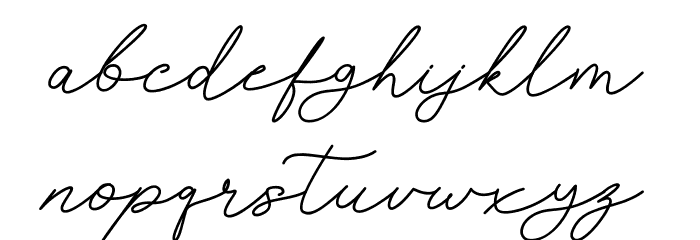 Bellair Font LOWERCASE