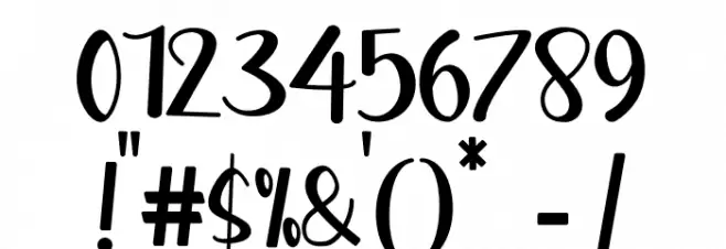 Bellami Font OTHER CHARS