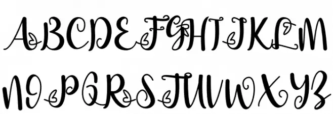Bellami Schriftart Groß
