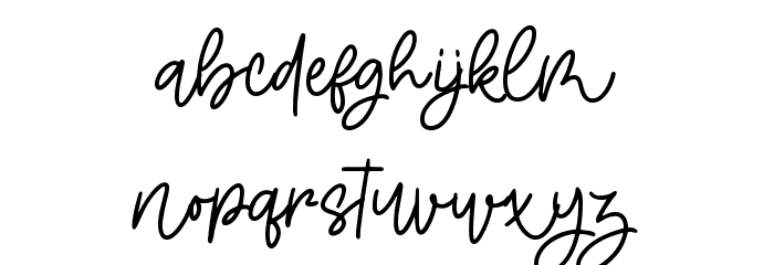 Bellamona Font LOWERCASE