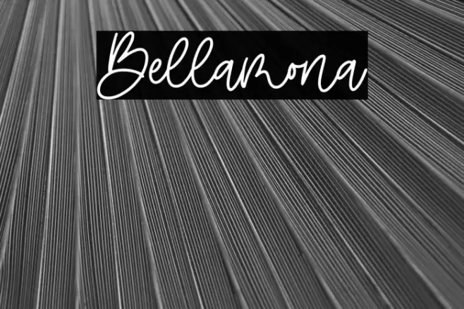 Bellamona Font examples