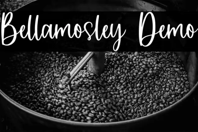 Bellamosley Demo Font examples