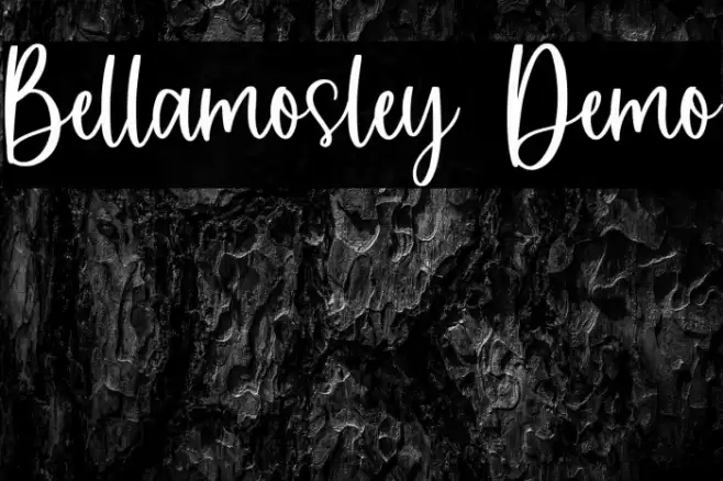 Bellamosley Demo Font examples