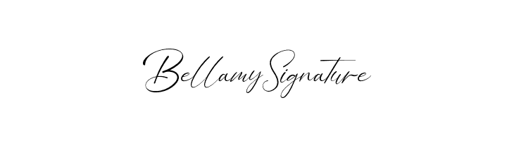 Bellamy Signature  Fuentes Gratis Descargar