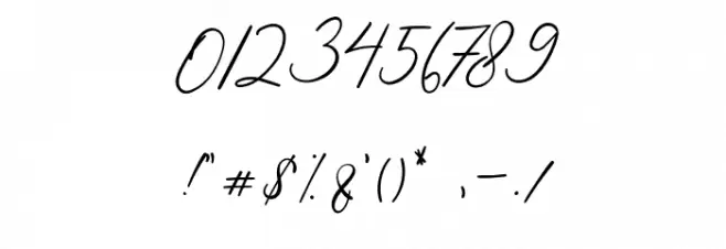Bellamy Signature Font OTHER CHARS