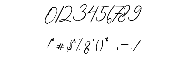Bellamy Signature Font OTHER CHARS