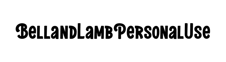 BellandLambPersonalUse  Frei Schriftart Herunterladen