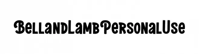BellandLambPersonalUse  baixar fontes gratis