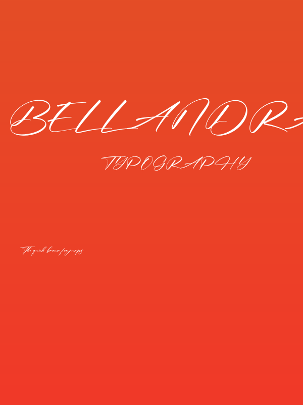 Bellandra Dessert Poster