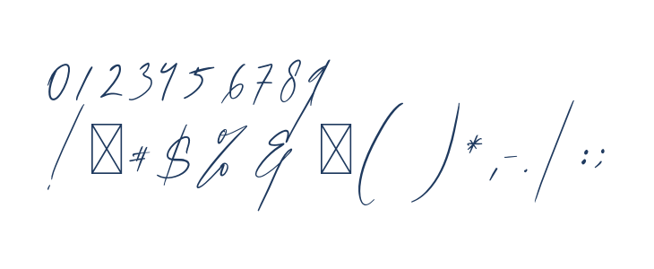 BellanesiaDemoRegular Other Characters