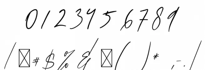 BellanesiaDemoRegular Font OTHER CHARS