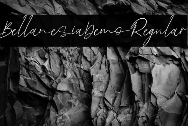 BellanesiaDemoRegular Font examples