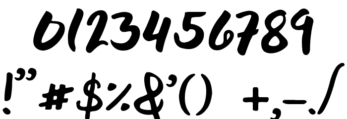 Bellania Font OTHER CHARS