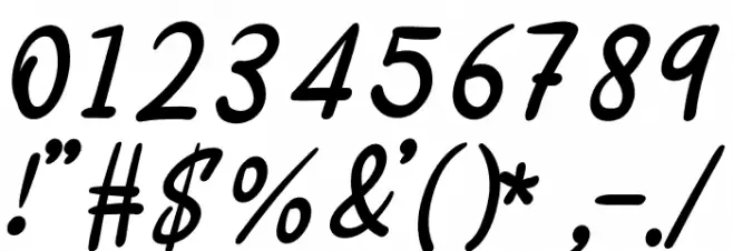 BellaniaRegular Polices AUTRES CHARS