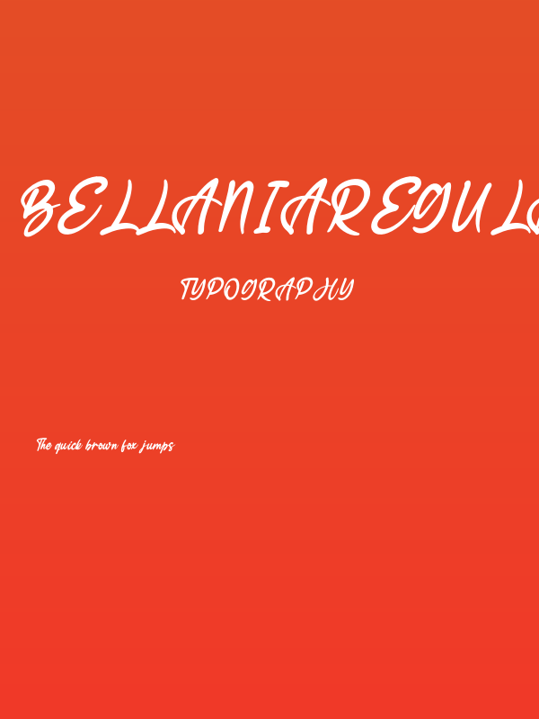 BellaniaRegular Poster