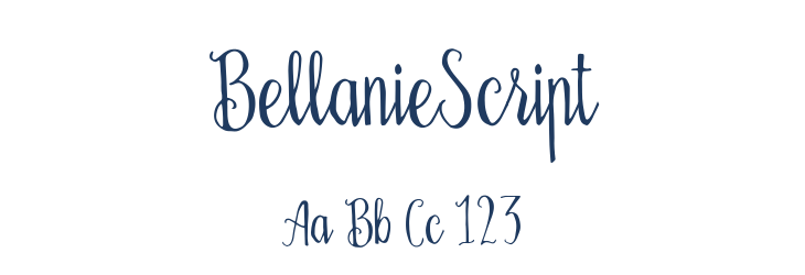 BellanieScript Font Preview
