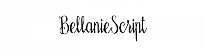 BellanieScript  Frei Schriftart Herunterladen