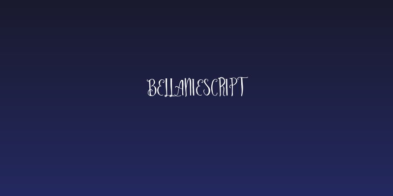 BellanieScript Social Header