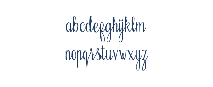 BellanieScript Lowercase