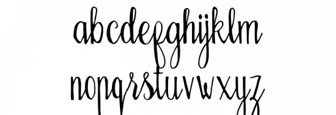 BellanieScript Font Litere mici